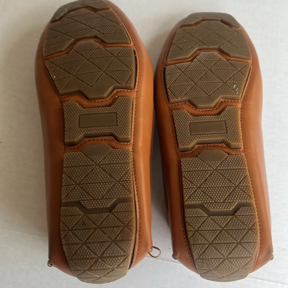 NWOT Jousen Milan, Italy Cognac SlipOn Penny Loafers - Picture 4 of 9